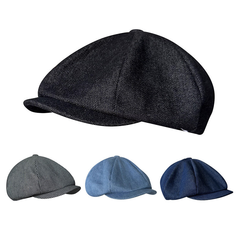 New Denim Octagonal Hat