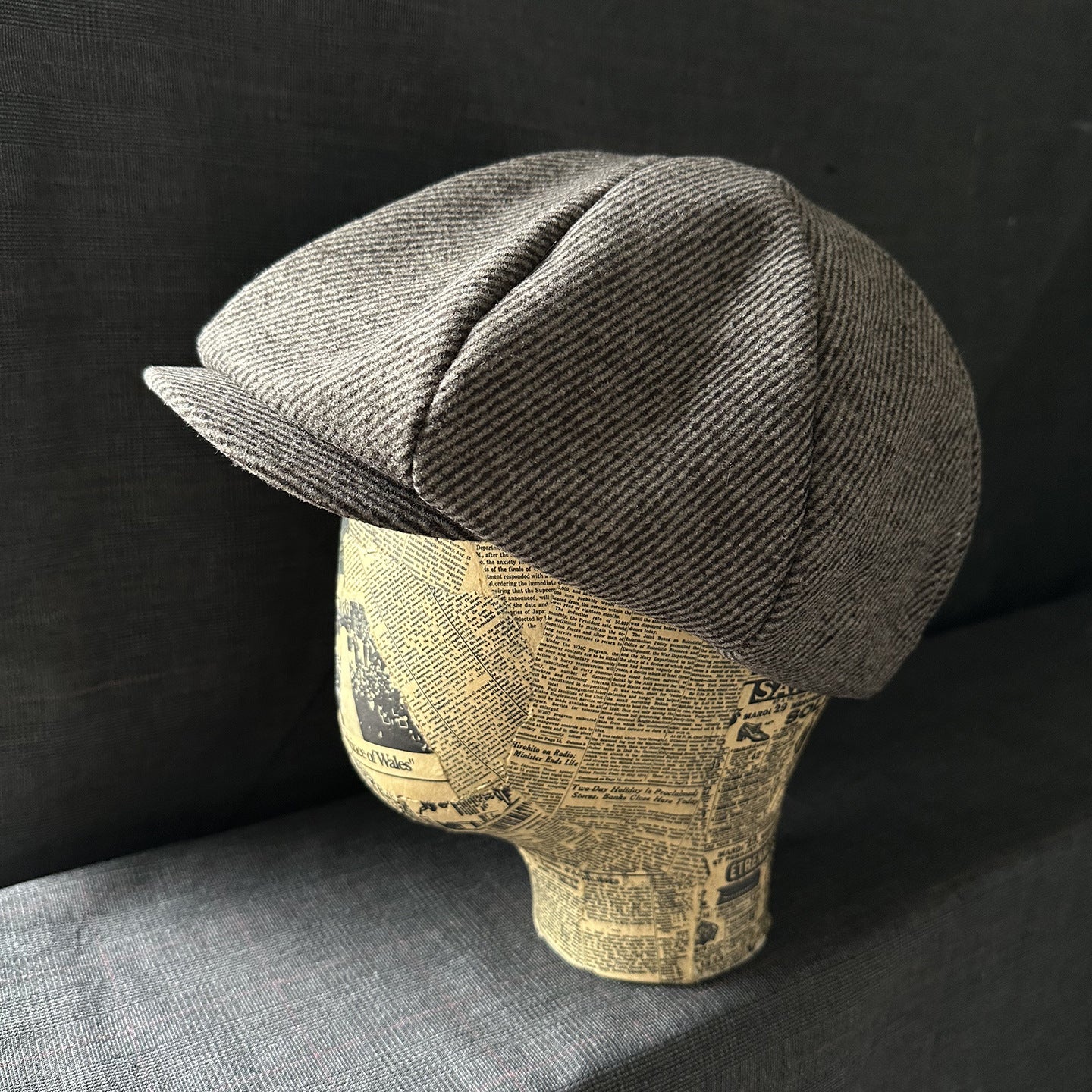 Autumn Winter Wool Blend Octagonal Hat Razor Party Hat Men's British ...