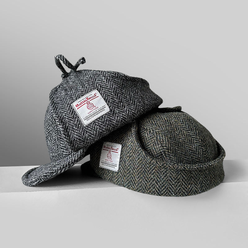Harris Tweed Plaid Trapper Hat