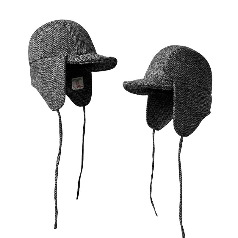 Harris Tweed Plaid Trapper Hat