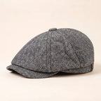 Herringbone Wool Cap