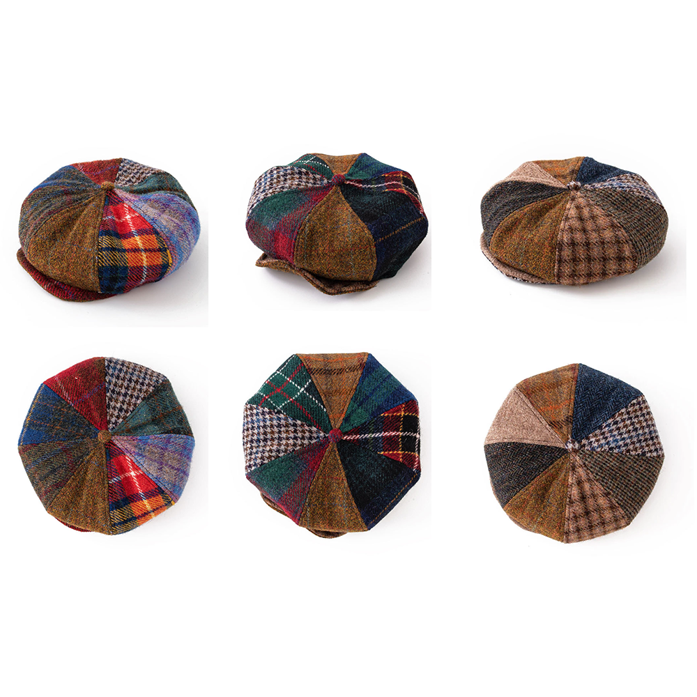Harris Tweed Patchwork Cap