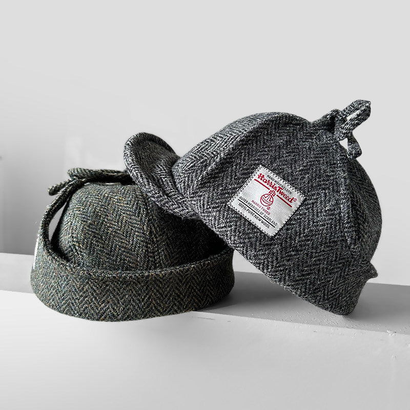 Harris Tweed Plaid Trapper Hat