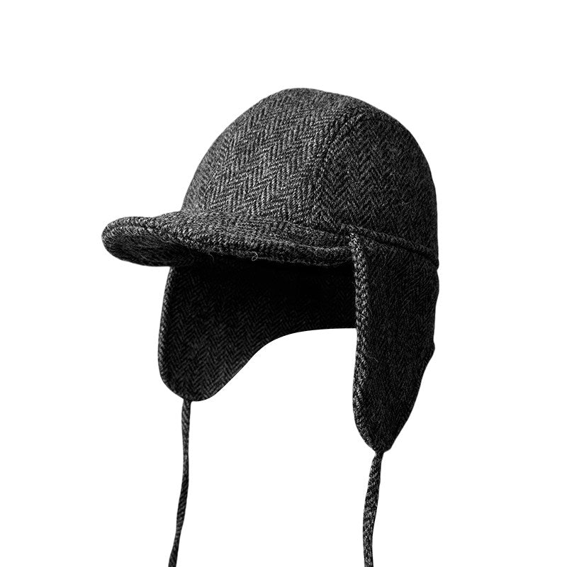 Harris Tweed Plaid Trapper Hat