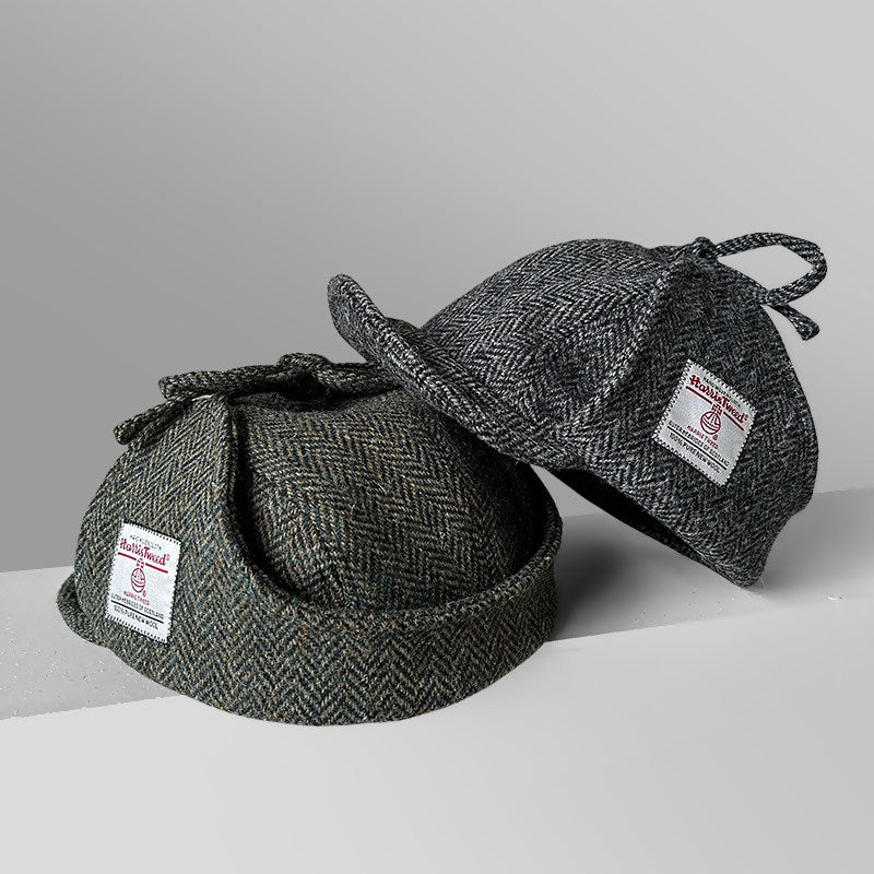 Harris Tweed Plaid Trapper Hat