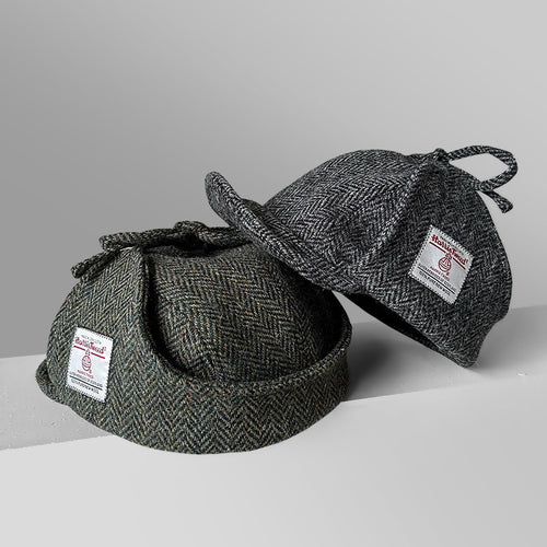 Harris Tweed Plaid Trapper Hat