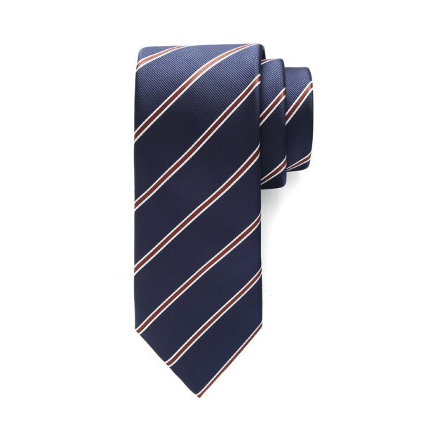 Classic Tie Stripe Blue & Red - Image 3